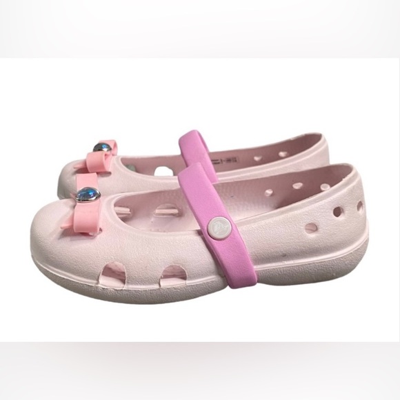 CROCS Shoes Baby Girl Crocskeeley Charm Flat Pinksize 7 Poshmark